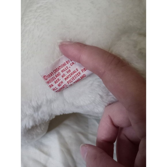 VTG Dakin Coca-Cola COKE POLAR BEAR 6" Plush STUFFED ANIMAL w/ Red Cap 1995 - Picture 5 of 7